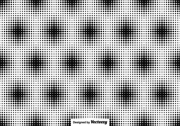 700x490 Halftone Seamless Pattern Vector