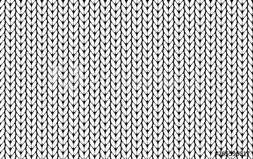 500x315 Knitting Vector Pattern Vector Texture Seamless Pattern White