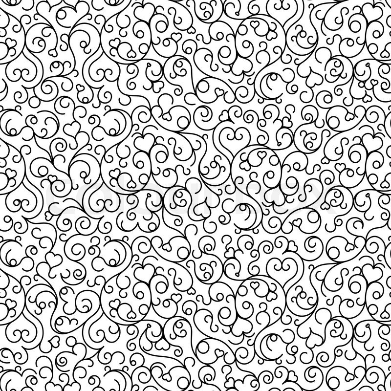 800x800 Vector Seamless Texture In Black Stock Vector Colourbox