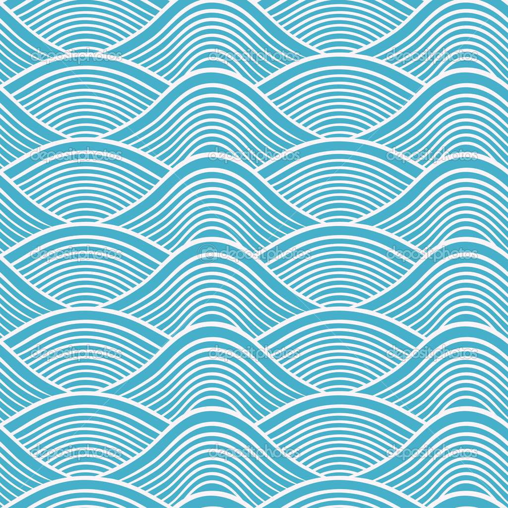 Seamless Wave Pattern Vector at Collection of