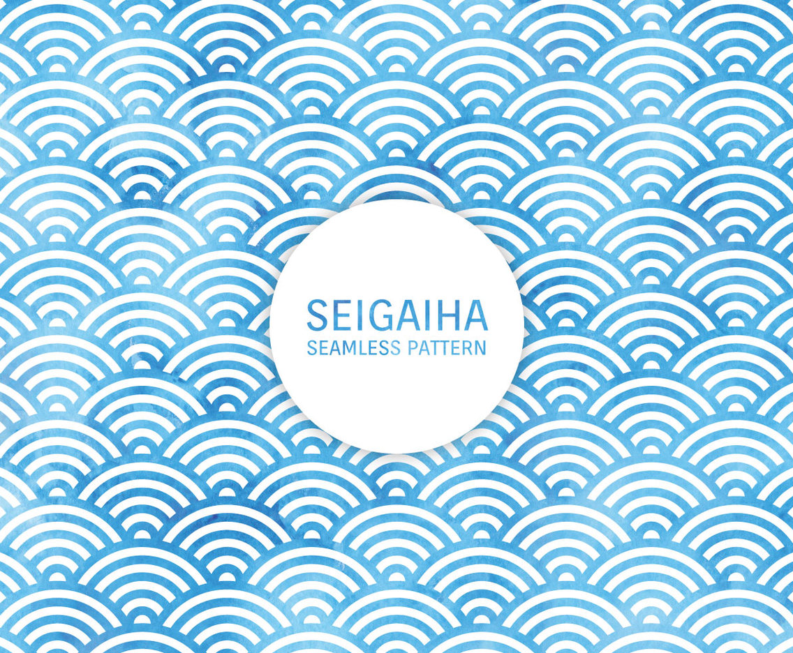 Ocean Wave Seamless Pattern Vector Art Graphics 1136x936 Ocean Wave Seamless Pattern Vector Art Graphics