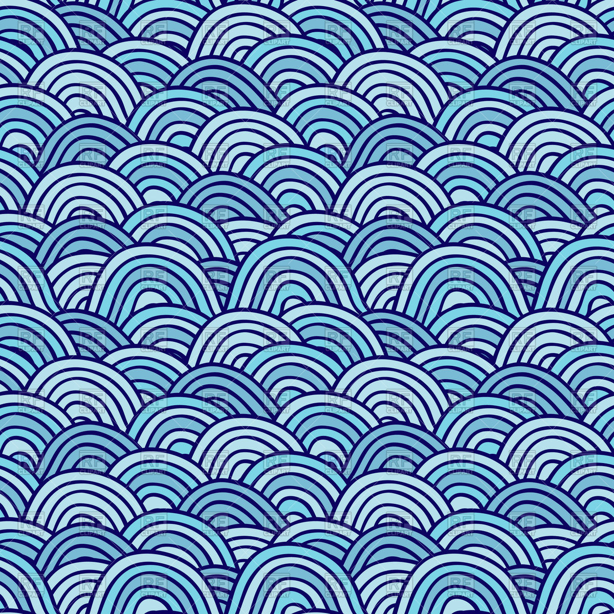 Cute Wave Seamless Pattern Vector Image Of Backgrounds, Textures 1200x1200 Cute Wave Seamless Pattern Vector Image Of Backgrounds, Textures