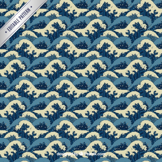 Japanese Waves Pattern Vector Premium Download 626x626 Japanese Waves Pattern Vector Premium Download
