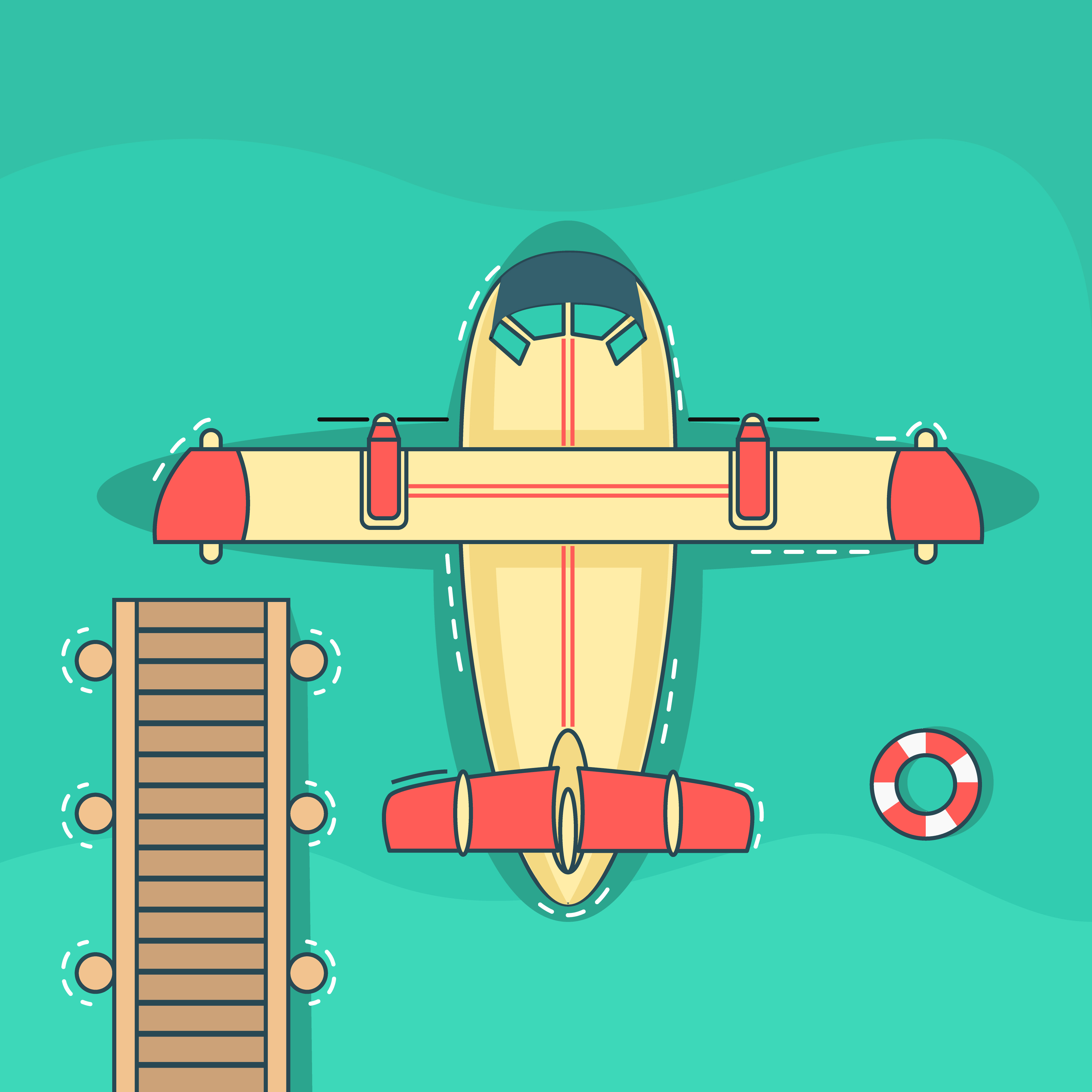 Seaplane Free Vector Art 4000x4000 Seaplane Free Vector Art
