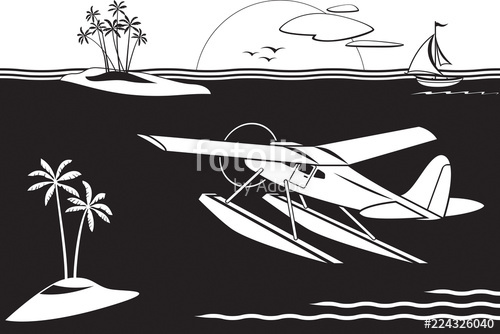 Seaplane Flying Among Islands In The Sea 500x334 Seaplane Flying Among Islands In The Sea