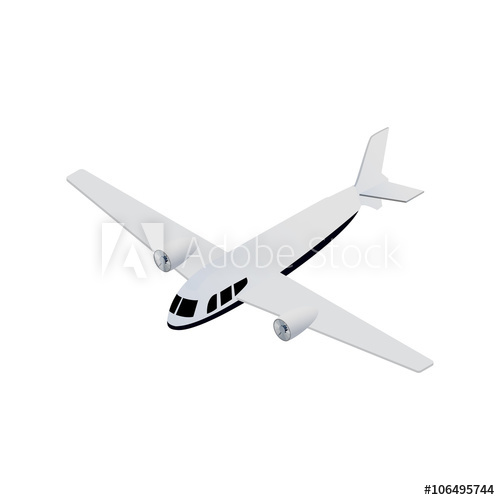 Vector Isometric Seaplane 500x500 Vector Isometric Seaplane