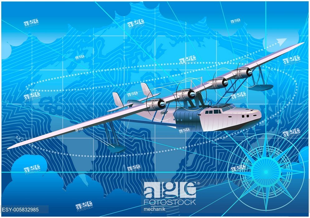 Vector Retro Seaplane, Stock Vector, Vector And Low Budget Royalty 994x700 Vector Retro Seaplane, Stock Vector, Vector And Low Budget Royalty