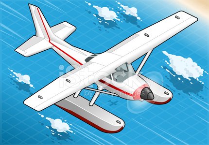 Isometric Flying Seaplane In Front View Stock Vectors 430x300 Isometric Flying Seaplane In Front View Stock Vectors