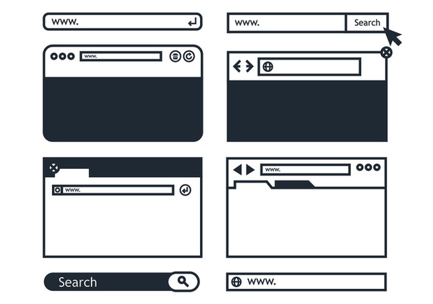 Search Bar Icon Vector