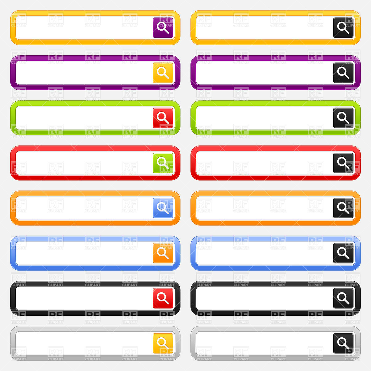 Empty Search Box With Loupe Icon Vector Image Of Design Elements 1200x1200 Empty Search Box With Loupe Icon Vector Image Of Design Elements