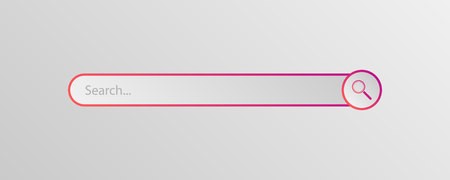 450x180 Search Bar Vector Design Element Set Of Search Box Modern Flat