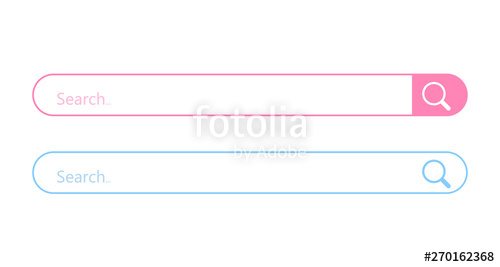 500x267 Search Bar Vector Template Internet Searching Stock Image