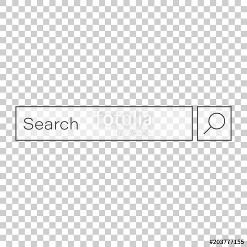500x500 Search Bar Vector Ui Element Icon In Flat Style Search Website