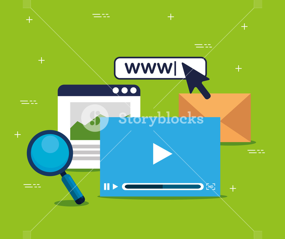 1000x839 Pointer Arrow Pixel Cursor With Search Bar Vector Illustration