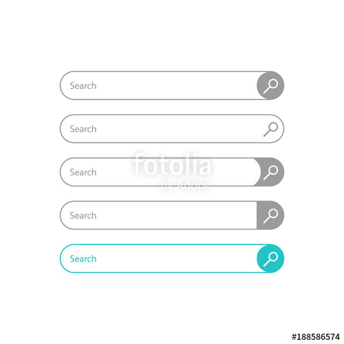 500x500 Internet Search Bar Vector Icons Modern Web Design Vector