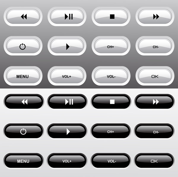 600x597 Play Button And Search Box