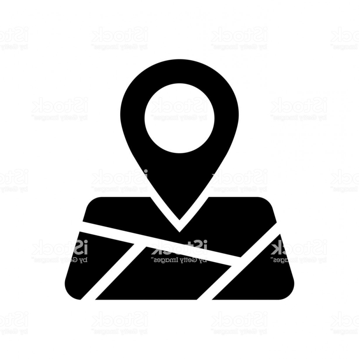 1228x1228 Map Icon Vector Image Of A Location Icon Search Pointer