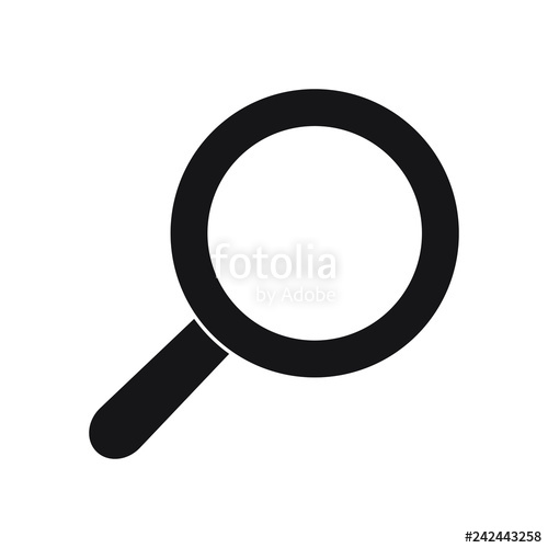 500x500 Search Icon Magnifying Glass Icon, Vector Magnifier Or Loupe Sign