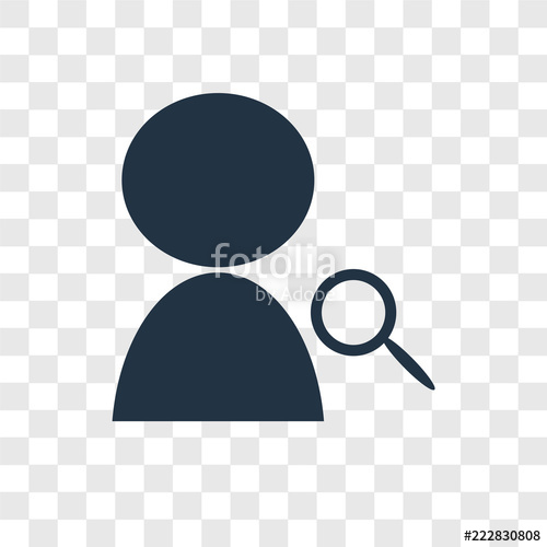 500x500 Job Search Vector Icon Isolated On Transparent Background, Job