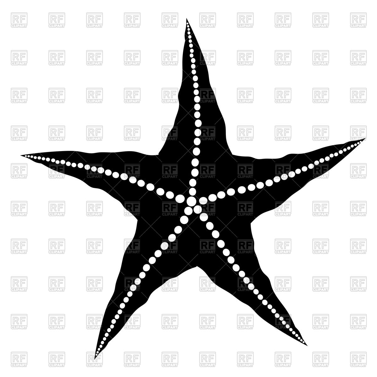 1200x1200 Silhouette Of Starfish Vector Image Of Silhouettes, Outlines