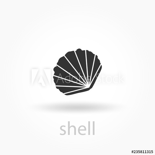 500x500 Seashell Vector Icon Isolated On Transparent Background, Seashell