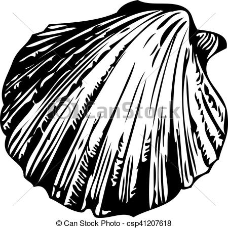 450x451 Seashell Vector Clip Art