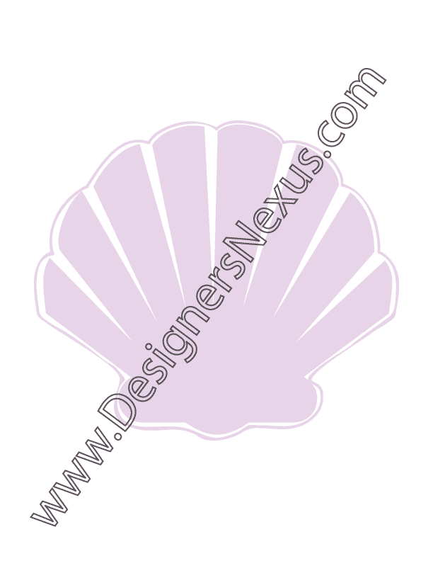 612x792 Free Vector Graphic Seashell Vector Art