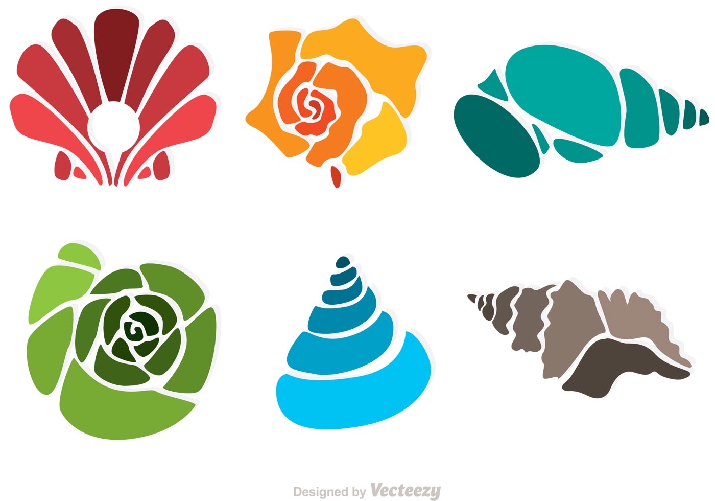 1400x980 Shell Free Vector Art