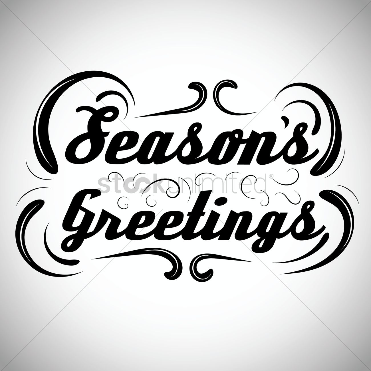 1300x1300 Seasons Greetings Vector Image
