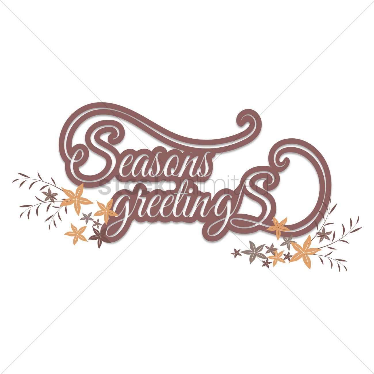 1300x1300 Free Seasons Greetings Vector Image