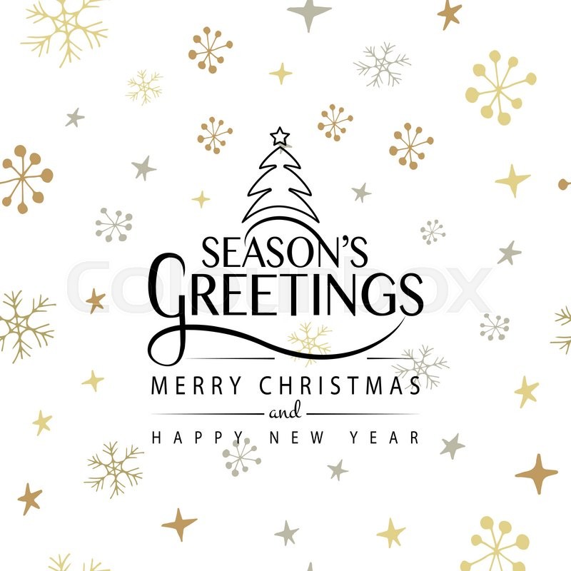 800x800 Hand Sketched Season's Greetings Stock Vector Colourbox