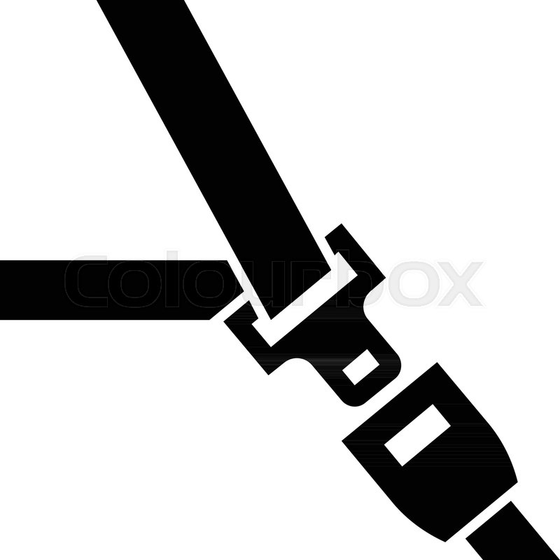 800x800 Glyph Beautiful Seat Belt Vector Icon Stock Vector Colourbox