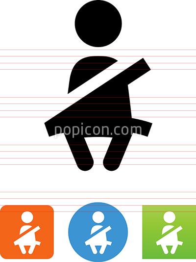 400x534 Vector Seatbelt Icon