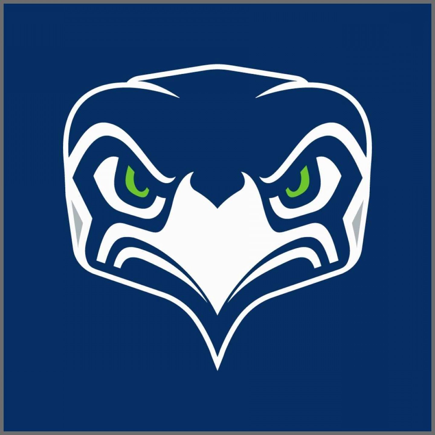 1440x1440 Seahawk Logo Vector Graphic Studiogrfx