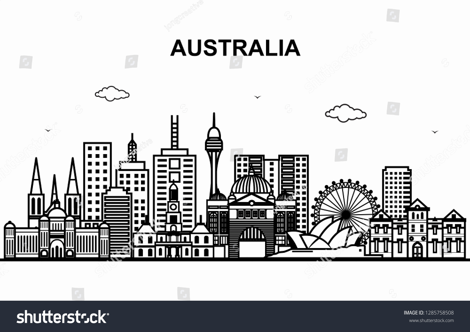 1500x1060 Seattle Skyline Outline Inspirational City Australia Cityscape
