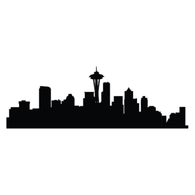 400x400 Free Collection Of Seattle Skyline Silhouette Png Download