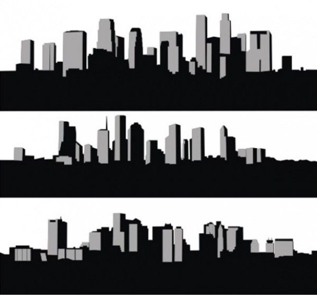 626x582 Seattle Skyline Silhouette Vector Free
