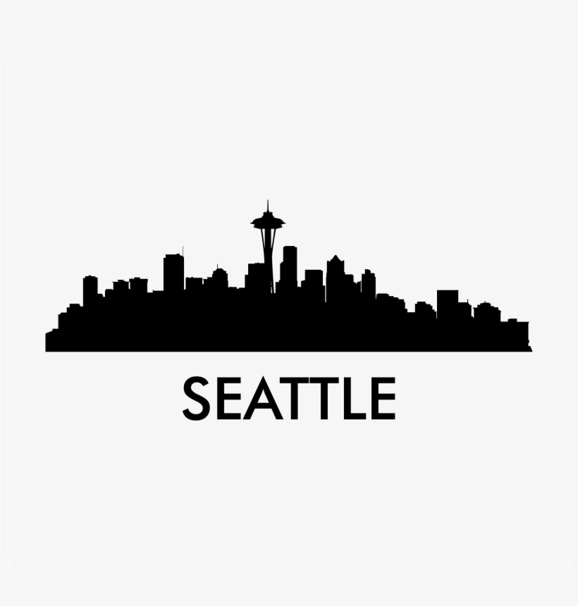 820x860 Download Free Png Seattle Skyline Decal Seattle Skyline Silhouette