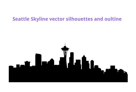 542x369 Cricut Fun Skyline Silhouette, Seattle