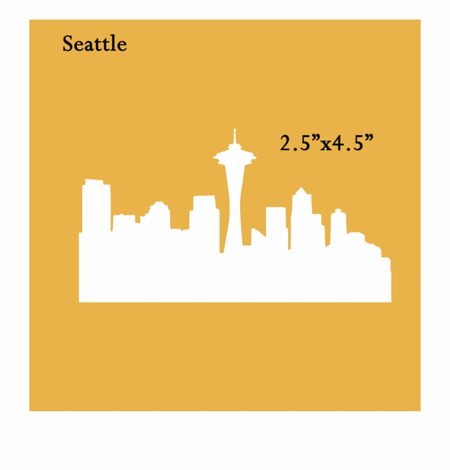 920x960 Seattle Skyline Silhouette Vector Download