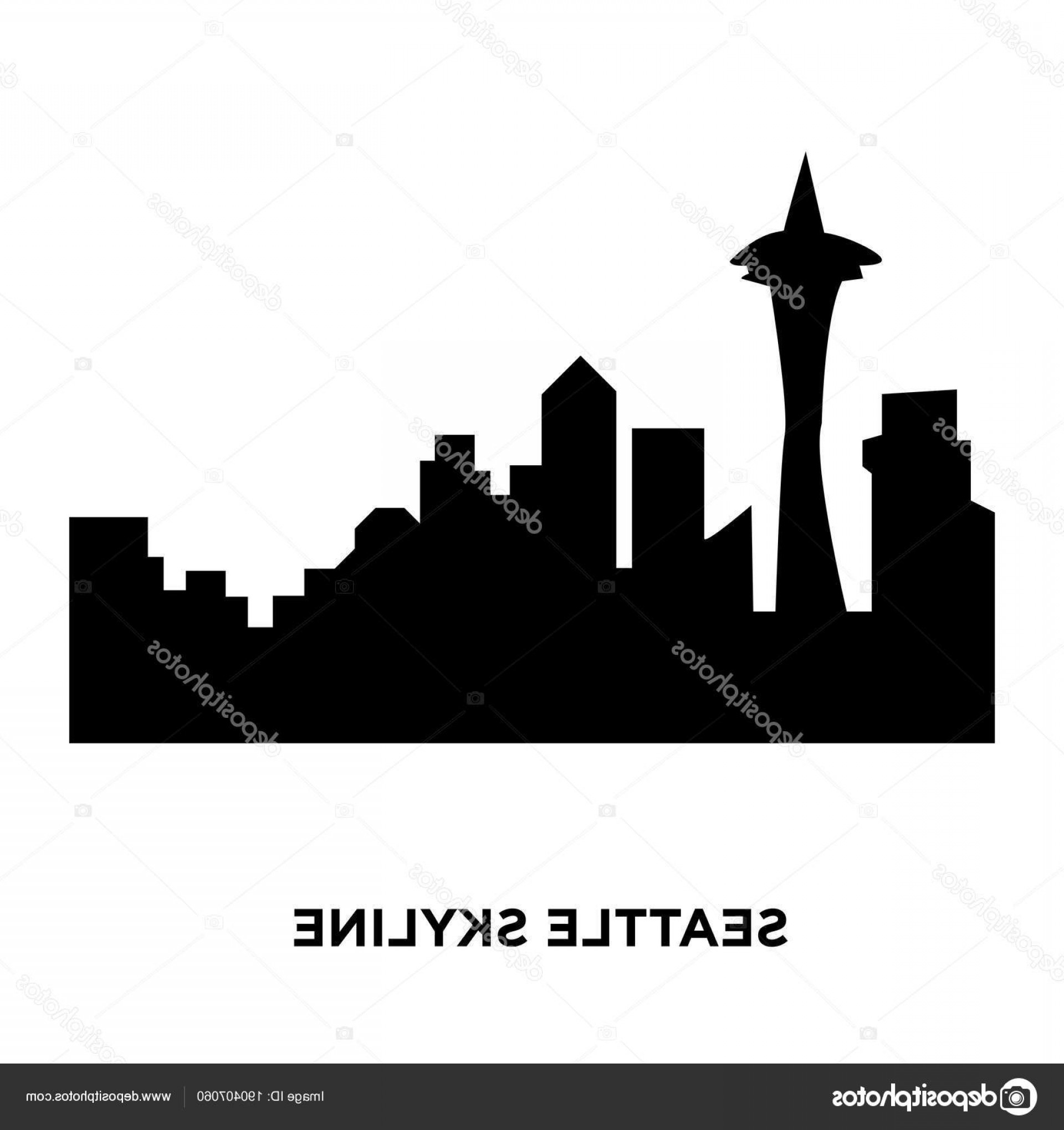 1920x2040 Stock Illustration Seattle Skyline On White Background Hoodamathrun