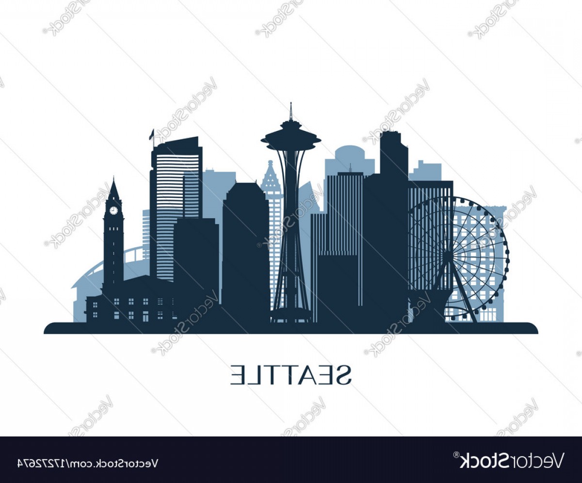 Seattle Skyline Vector at Vectorified.com | Collection of Seattle ...