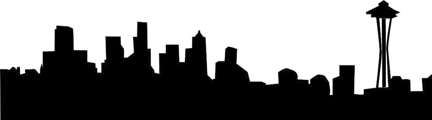 Seattle Skyline Stock Image And Royalty Free Vector 860x240 Seattle Skyline Stock Image And Royalty Free Vector