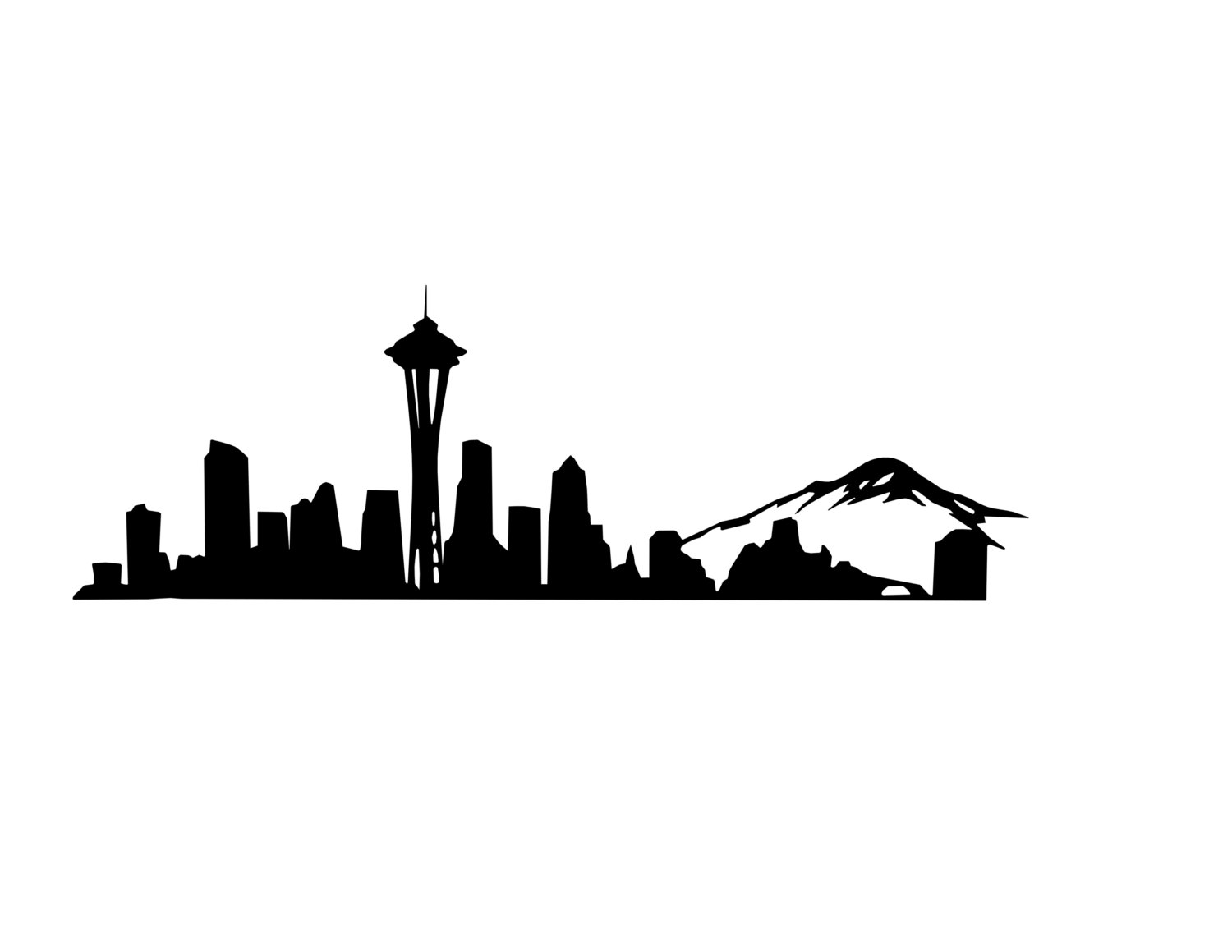 Collection Of 'seattle Skyline Drawing' Download More Than 1500x1159 Collection Of 'seattle Skyline Drawing' Download More Than