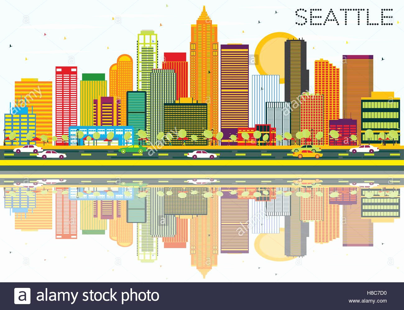 Find Full Gallery Of Unique Seattle Skyline Wall Mural 1300x996 Find Full Gallery Of Unique Seattle Skyline Wall Mural