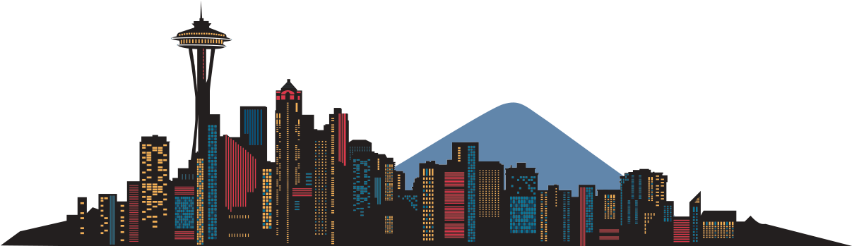 Hd Seattle Skyline Vector Png Download 1206x349 Hd Seattle Skyline Vector Png Download