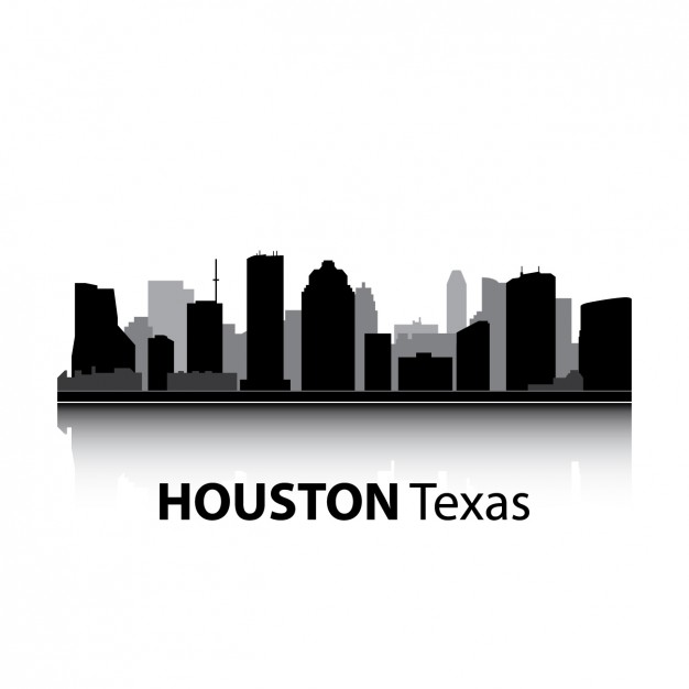 Houston Skyline Silhouette Vector 626x626 Houston Skyline Silhouette Vector