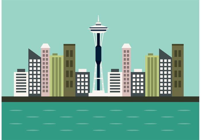 Seattle Skyline Vector Free Graphics Uihere 700x490 Seattle Skyline Vector Free Graphics Uihere