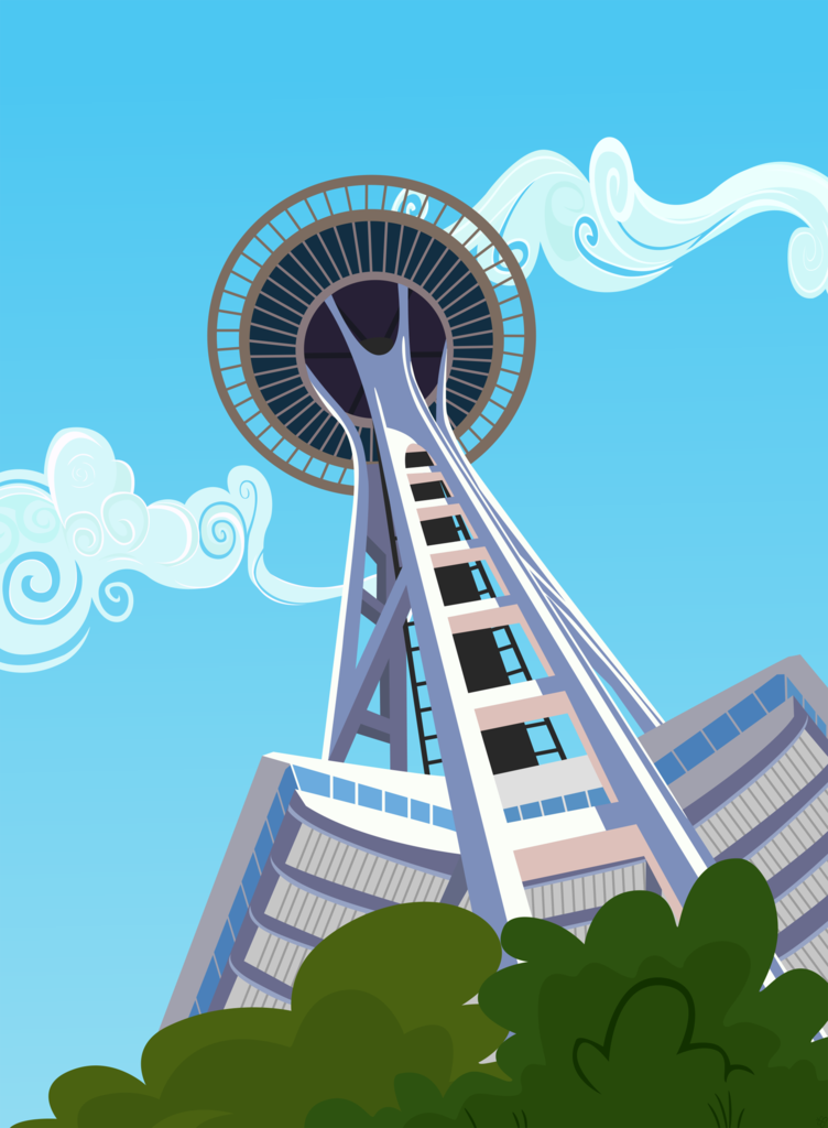 Seattle Space Needle Vector