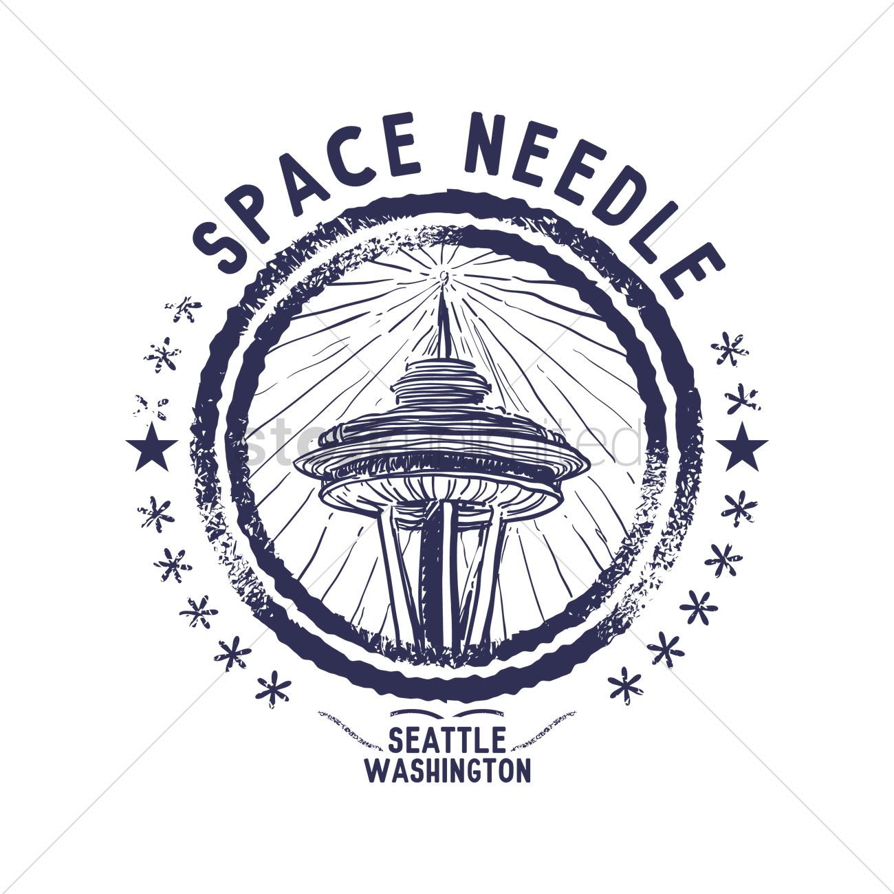 1300x1300 Grunge Rubber Stamp Of Seattle Washington Vector Image
